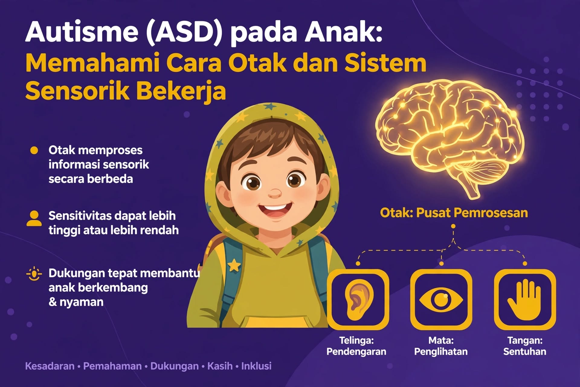Autisme (ASD) pada Anak: Memahami Cara Otak dan Sistem Sensorik Bekerja