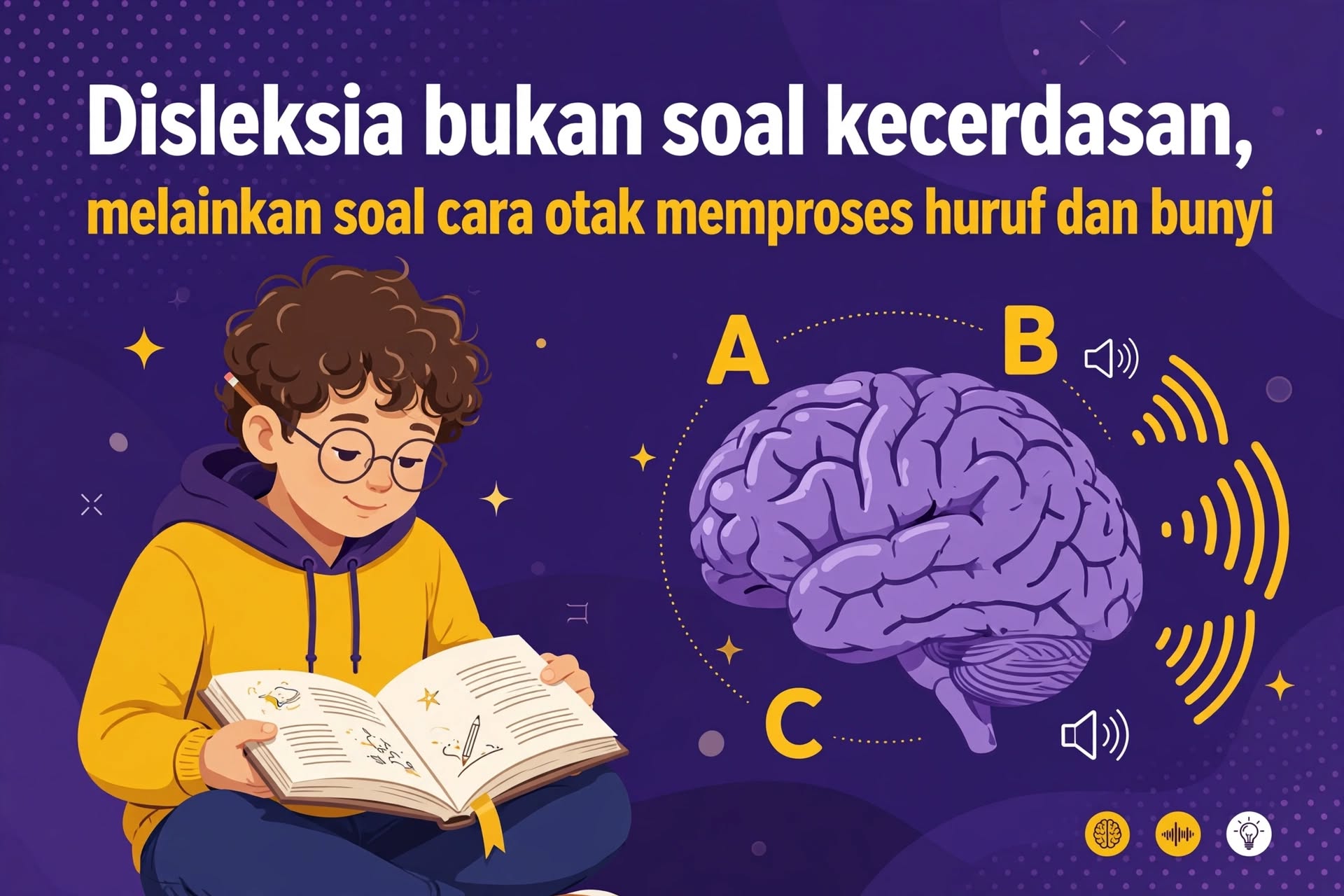 Disleksia Bukan Soal Kecerdasan, Melainkan Soal Cara Otak Memproses Huruf dan Bunyi