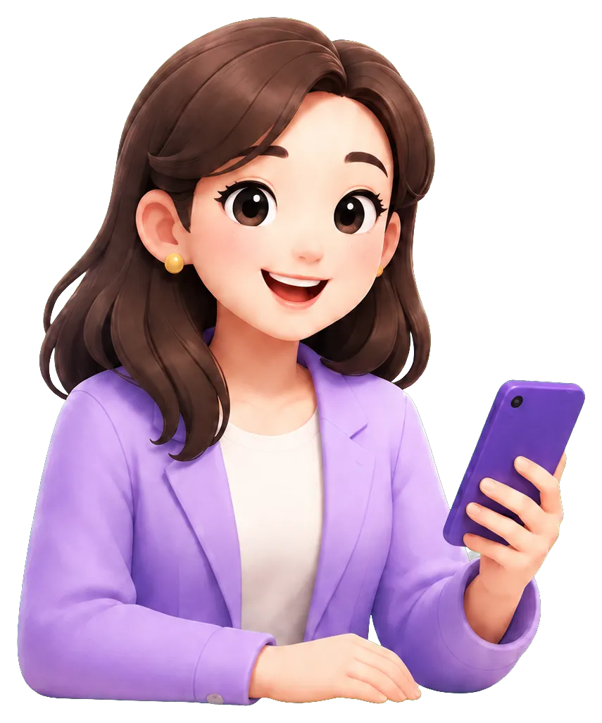 Ilustrasi konsultan ADHD Centre memegang telepon
